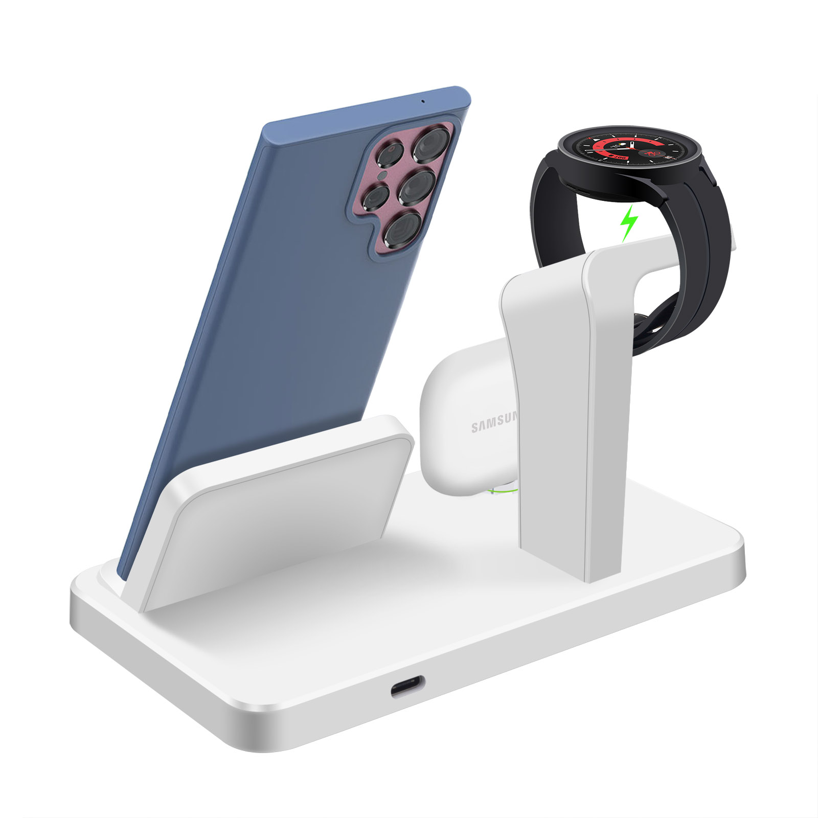 Desk 3 in 1 Type C Port Wirele - Watch Charger Cable 评论和价格