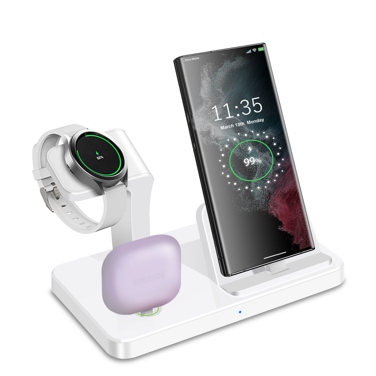 Desk 3 in 1 Type C Port Wirele - Watch Charger Cable 评论和价格
