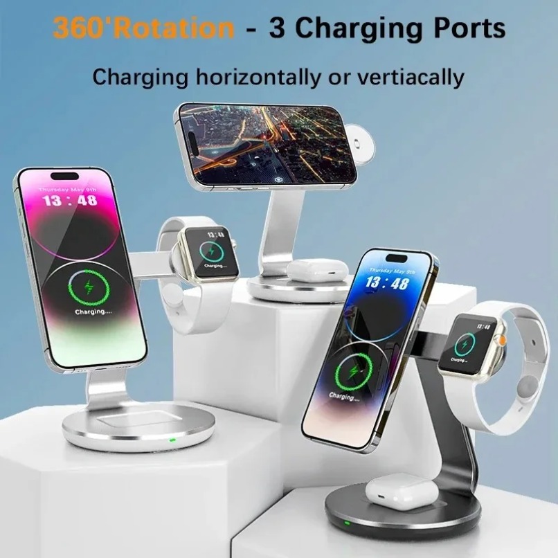 3 in 1 Wireless Charger Stand  - Watch Charger Cable 评论和价格
