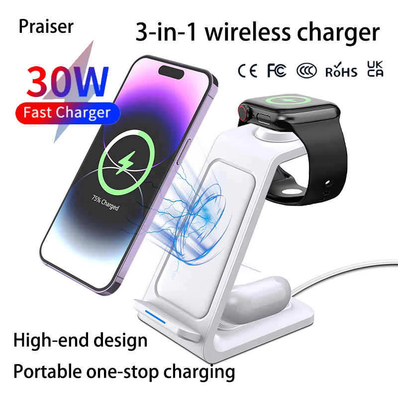 15W 3 in 1 Wireless Charger St - Watch Charger Cable 评论和价格
